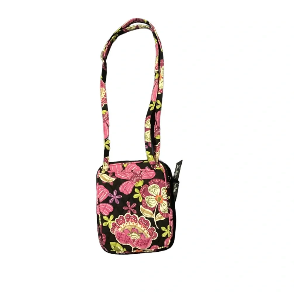 NWT Retired Pattern Vera Bradley "Pirouette Pink" All In One Mini Hipster - Picture 2 of 3